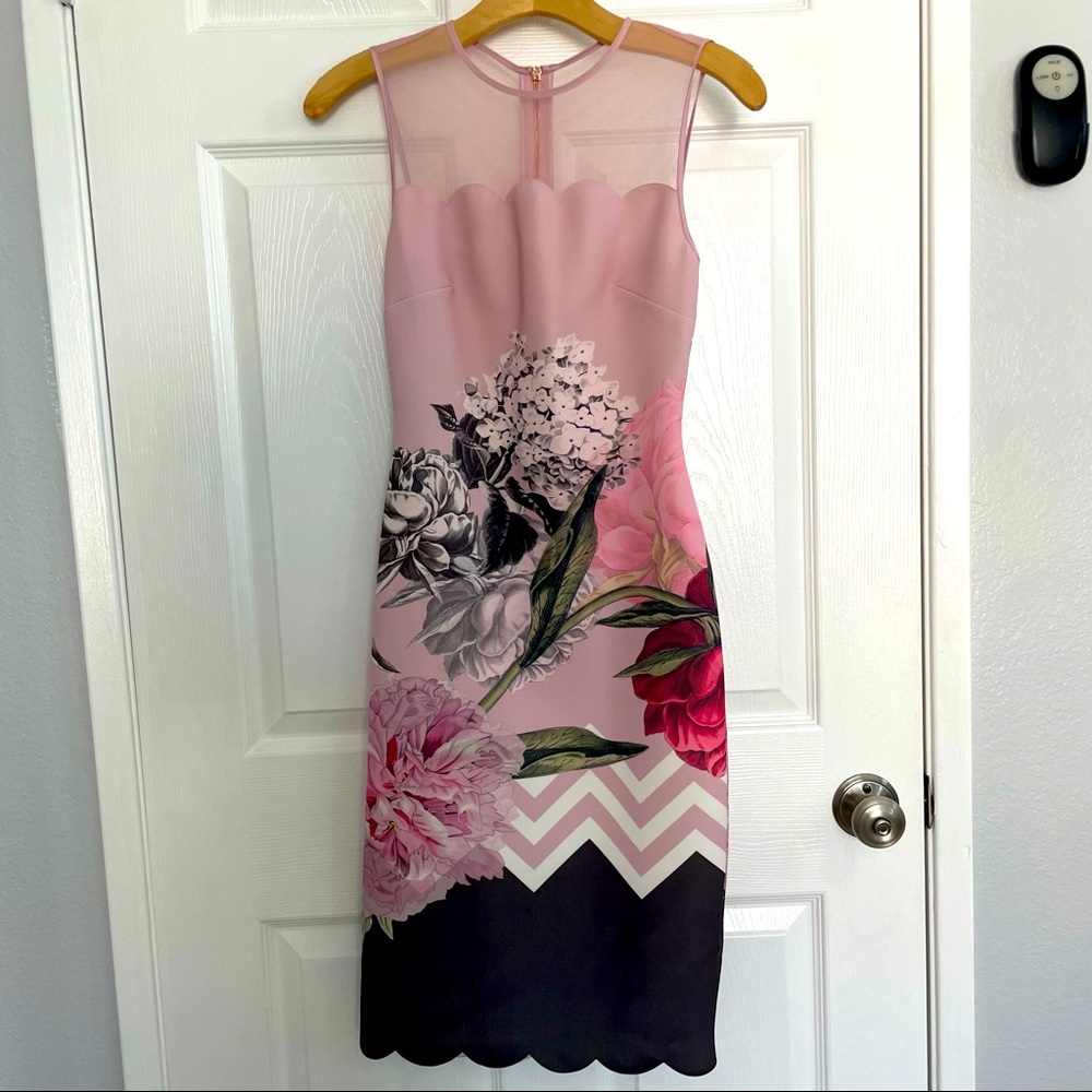 Ted Baker Floral Midi Dress
